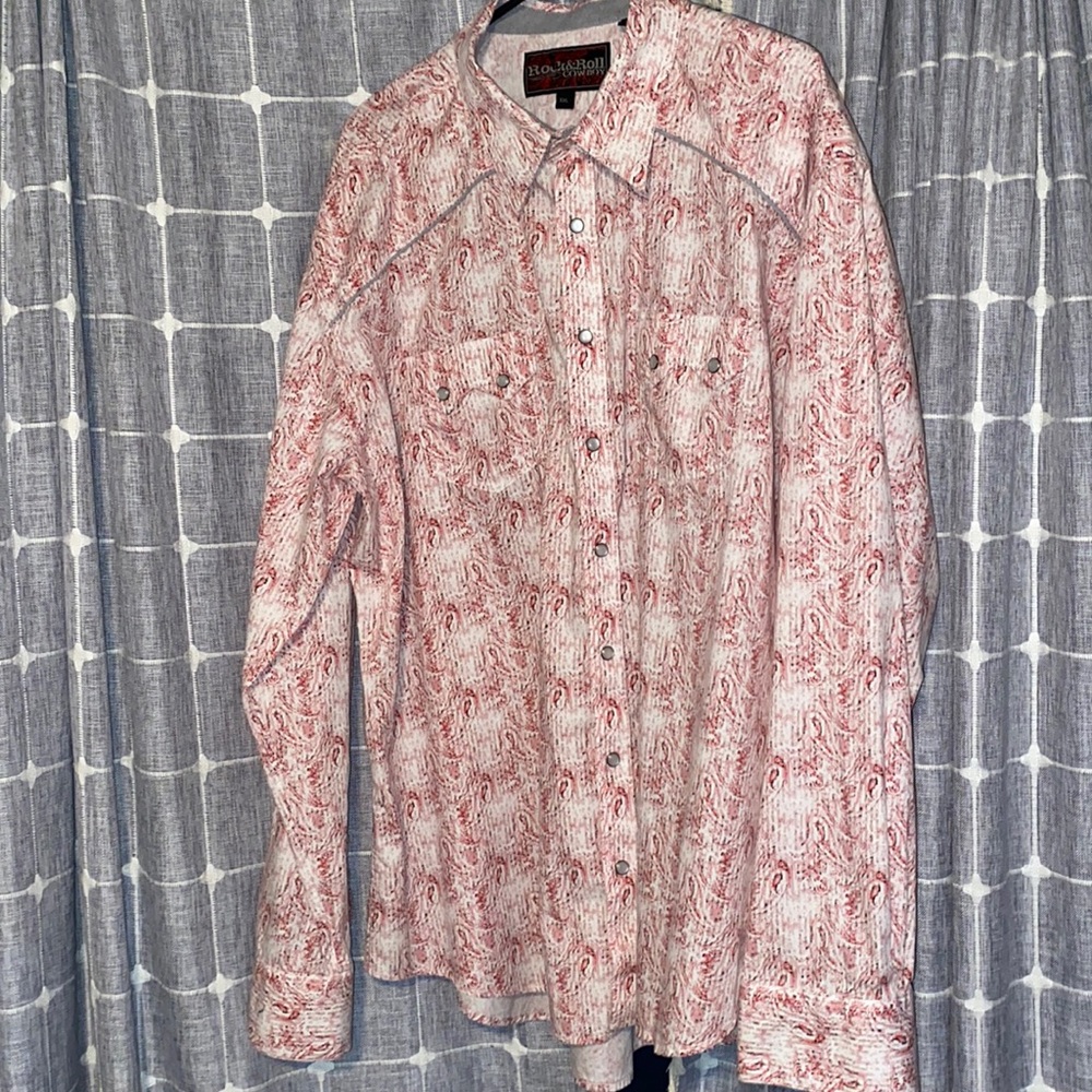 Rock & Roll Cowboy button down shirt xxl